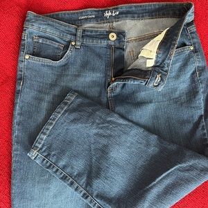 Style & Co Dark Wash HW Curvy Capri Jeans 12